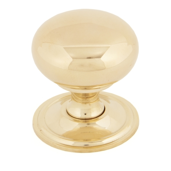 83877  38mm  Polished Brass  From The Anvil Mushroom Cabinet Knob