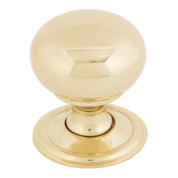 83883  32mm  Polished Brass  From The Anvil Mushroom Cabinet Knob