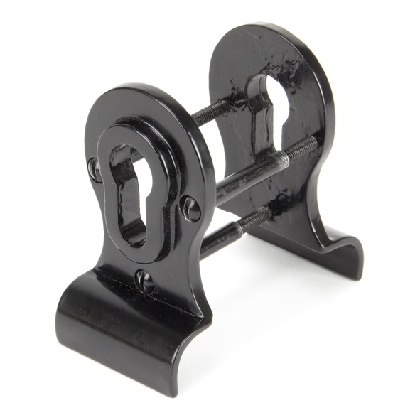 90039  90 x 50mm  Black  From The Anvil 50mm Euro Door Pull [Back To Back]