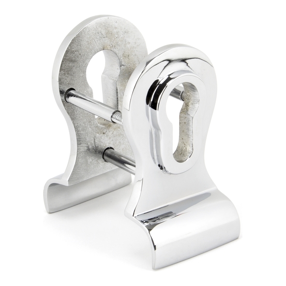 90066  90 x 50mm  Polished Chrome  From The Anvil 50mm Euro Door Pull [Back To Back]