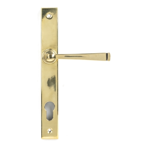 90354  242 x 32 x 13mm  Aged Brass  From The Anvil Avon Slimline Lever Espag. Lock Set