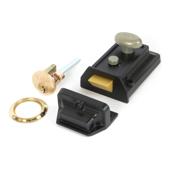 91093  90 x 64mm  Black  From The Anvil Traditional Case Night Latch
