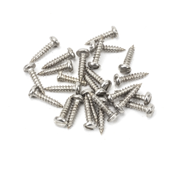 91241  4x  Stainless Steel  From The Anvil Round Head Screws