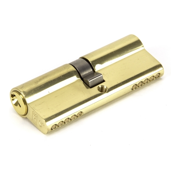 91855 • 40 x 40mm • Lacquered Brass • From The Anvil Euro Double Cylinder