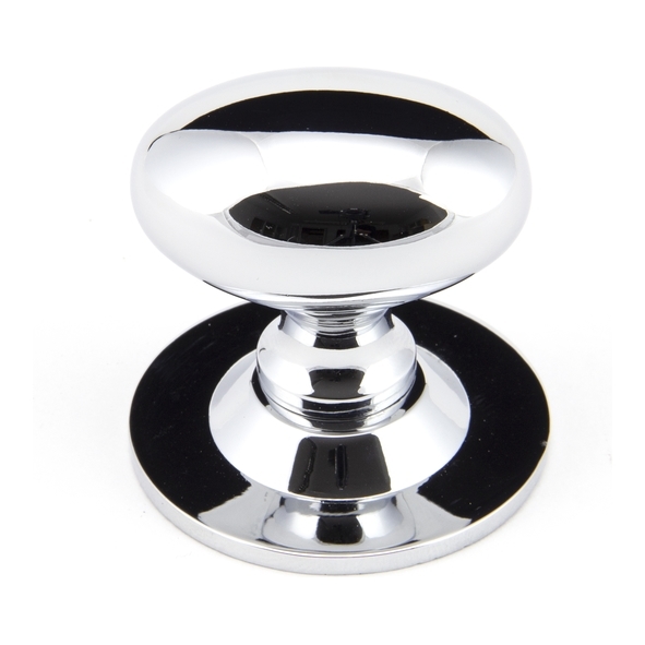 92033  40 x 27mm  Polished Chrome  From The Anvil Oval Cabinet Knob
