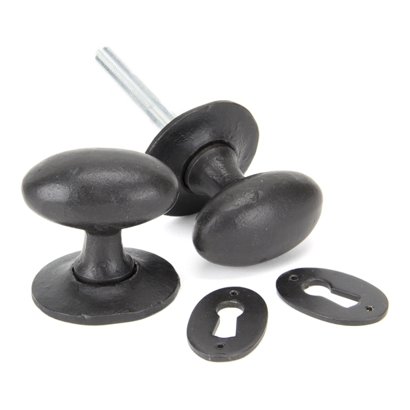 92065 • 63 x 35mm • External Beeswax • From The Anvil Oval Mortice/Rim Knob Set