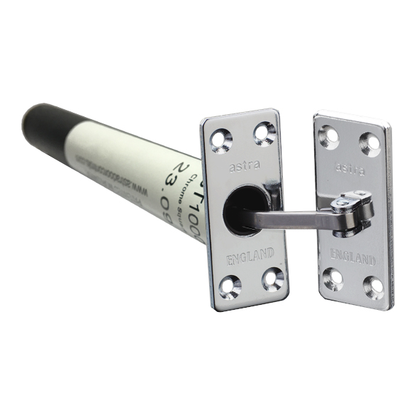 AST1000CFS  Square Plate  Polished Chrome  Astra Concealed Door Closer