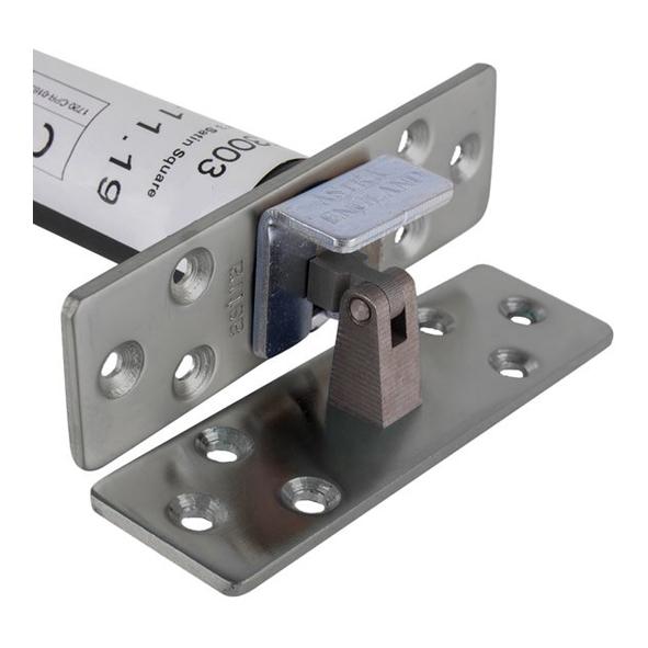 AST3003SNS • Square Plate • Satin Nickel • Astra Concealed Door Closer