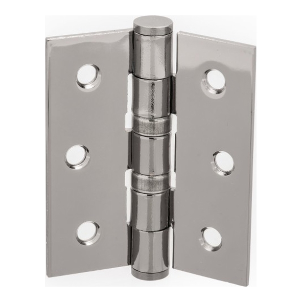 A2HB32525PC  076 x 065 x 2.5mm  Polished Chrome [50kg]  Strong Ball Bearing Square Corner Steel Butt Hinges