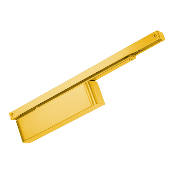 147.42526.022  Simulated Polished Brass  Format EN 2 to EN 4 Cam Action Slide Arm Overhead Door Closer