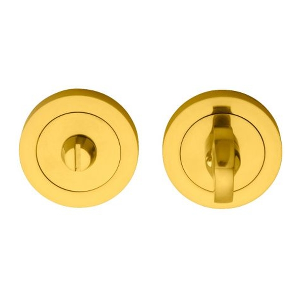AA12  Polished Brass  Carlisle Brass Bathroom Turn With Release