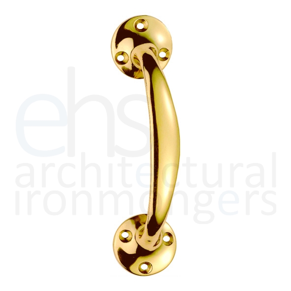 AA36  152mm  Polished Brass  Carlisle Brass Victorian Bow Shaped Pull Handles