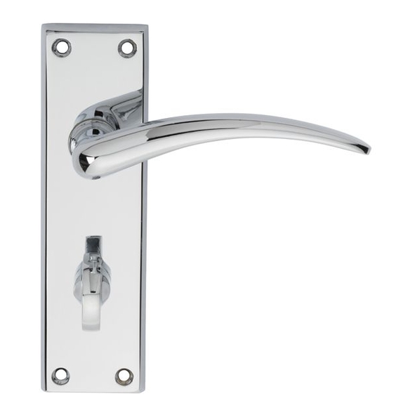 DL64WCCP  Bathroom [57mm]  Polished Chrome  Carlisle Brass Wing Levers On Backplates