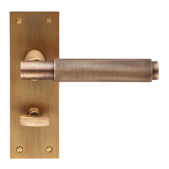 EUL053AB  Bathroom [57mm]  Antique Brass  Carlisle Brass Finishes Varese Levers On Backplates