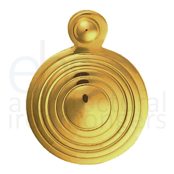 M1000  Polished Brass  Carlisle Brass Queen Anne Covered Mortice Key Escutcheon