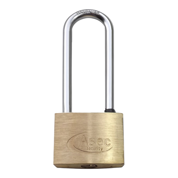 AS2507  30 x 28 x 13mm Body  Long Shackle Brass Padlock Keyed To Differ