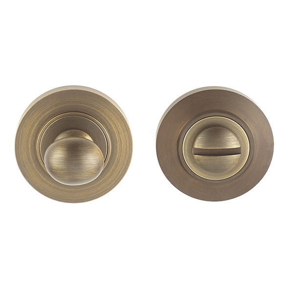 BUR80AB • Antique Brass • Burlington Traditional Turn & Release Without Rose Covers
