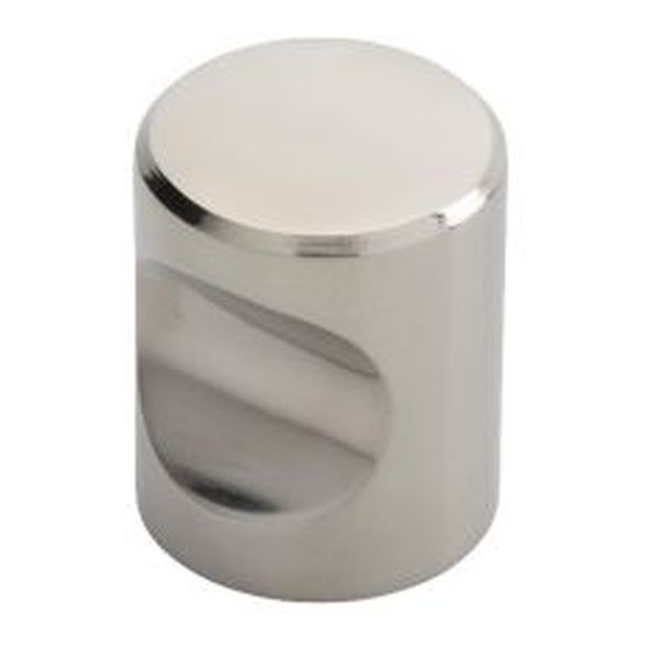 FTD430CPS  25 x 25 x 30mm  Polished Stainless  Fingertip Design Cylindrical Cabinet Knob