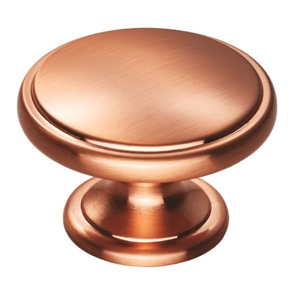FTD524SCO  38 x 25 x 26mm  Satin Copper  Fingertip Design Oxford Cabinet Knob