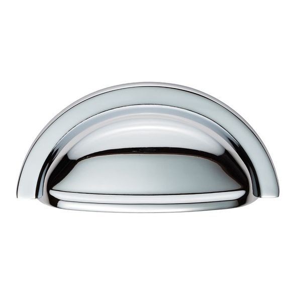 FTD558CP  76 x 92 x 20mm  Polished Chrome  Fingertip Design Oxford Cabinet Cup Handle