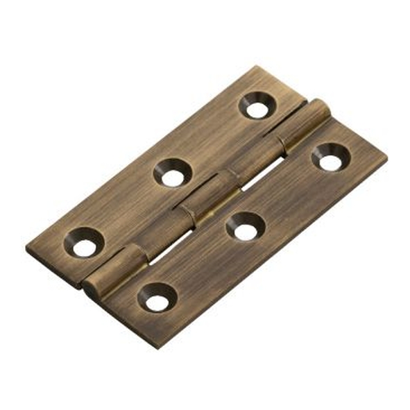 FTD800DAB  64 x 35 x 2mm  Antique Brass  Fingertip Design Small Cabinet Butt Hinges