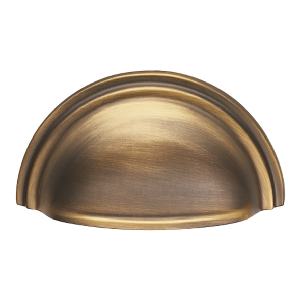 C47AB  76 x 92 x 25mm  Antique Brass  Fingertip Design Victorian Cabinet Cup Handle