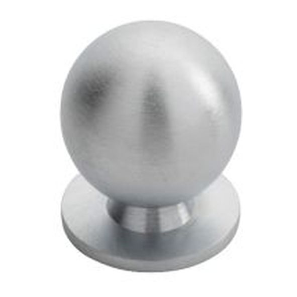 CH6CSC  25 x 25 x 31mm  Satin Chrome  Fingertip Design Ball Cabinet Knob