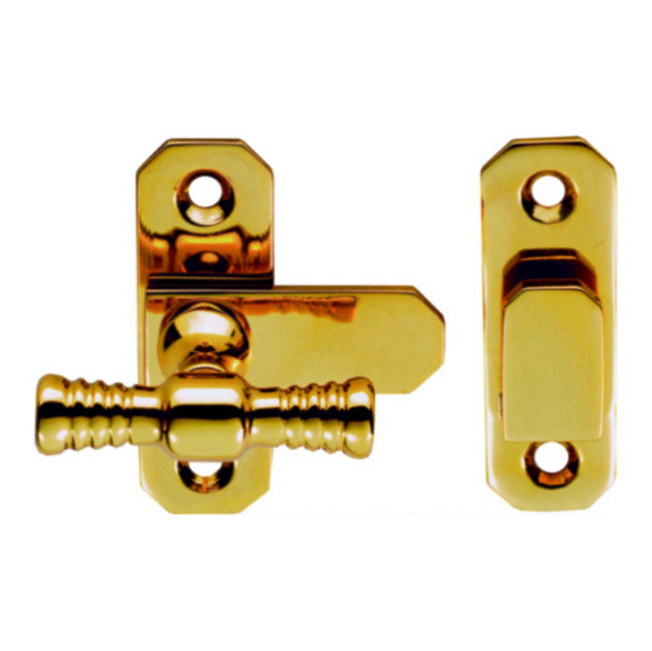 WF13  57 x 19mm  Polished Brass  Carlisle Brass Shutter Fastener