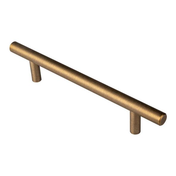 FTD445BAB  128 x 188 x 35mm  Antique Brass Effect  Fingertip Design Pedestal 12mm  Cabinet Pull Handle