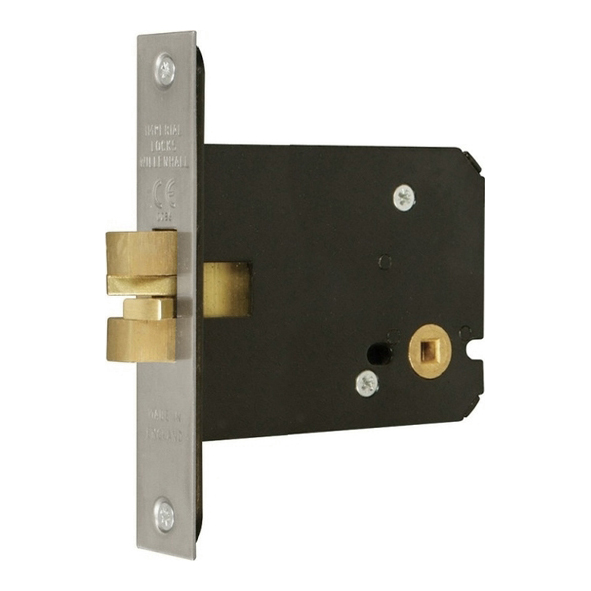 G8028-100-SS  101mm [082mm]  Satin Stainless  Architectural Sliding Bathroom Door Lock