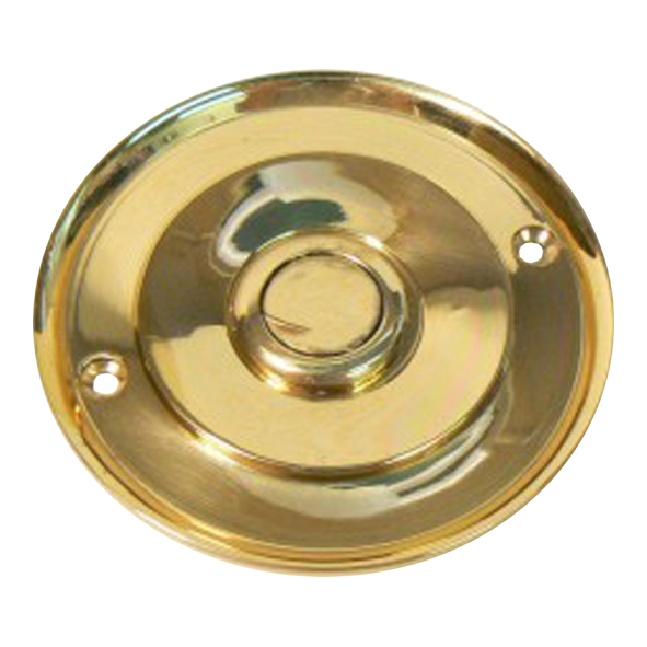FBP030PBL-066  066mm  Polished Brass  Round Bell Push