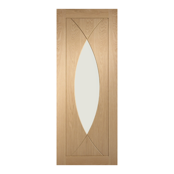 XL Joinery Internal Unfinished Oak Pesaro Doors [Clear Glass]