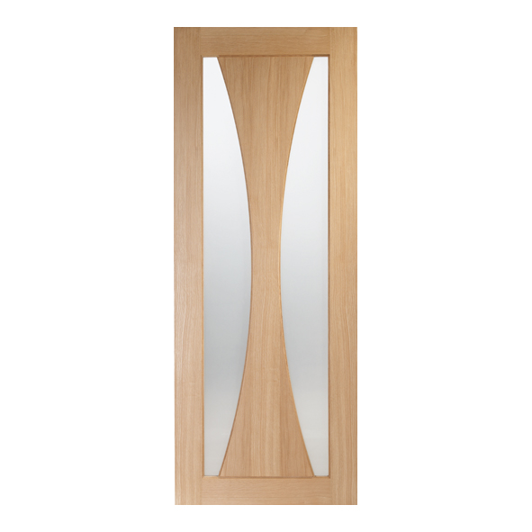 XL Joinery Internal Unfinished Oak Verona Doors [Obscure Glass]