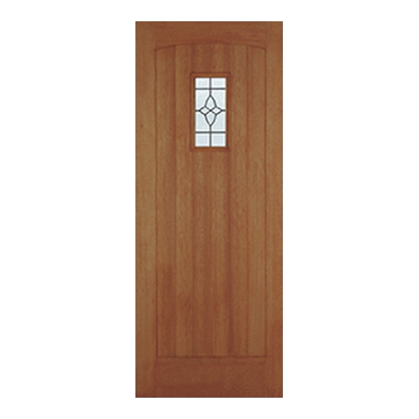 LPD External Hardwood M&T Cottage Raised Moulding 1 Side Doors [Lead Double Glazed]