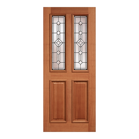LPD External Hardwood M&T Derby Raised Moulding 1 Side Doors [Lead Double Glazed]