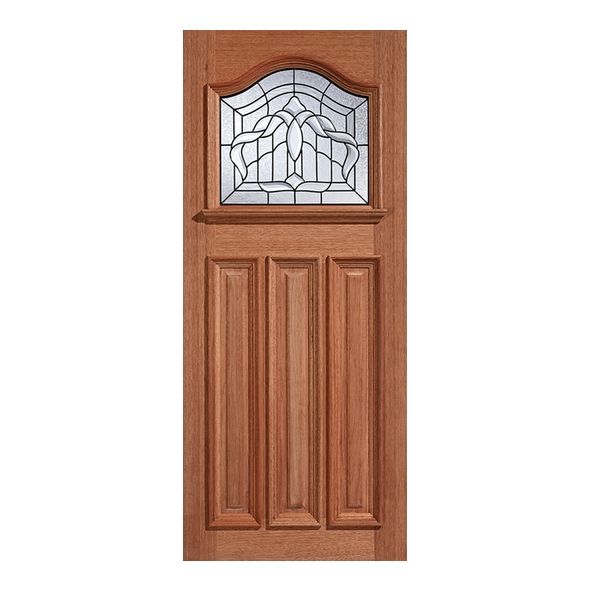 LPD External Hardwood M&T Estate Crown Raised Moulding 1 Side Doors [Lead Double Glazed]