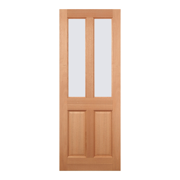LPD External Hardwood Dowelled Malton Doors [Obscure Double Glazed]