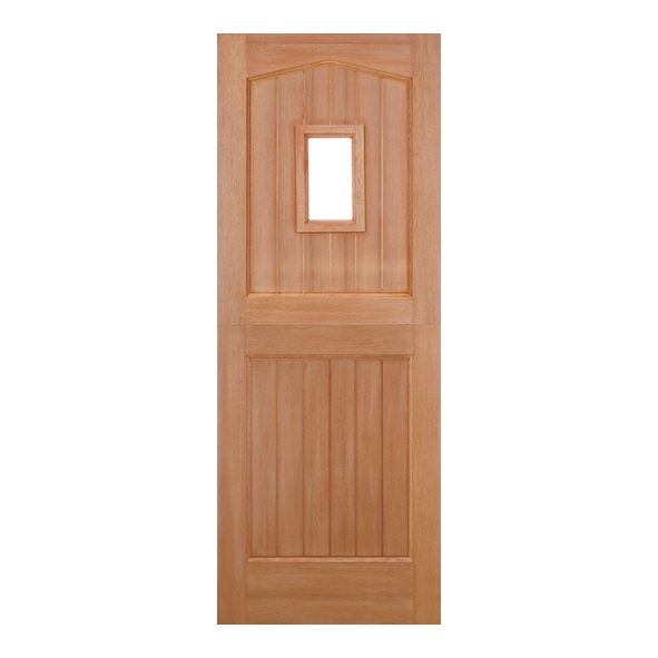 LPD External Hardwood M&T Arch Top Stable 1L Doors [Clear Double Glazed]
