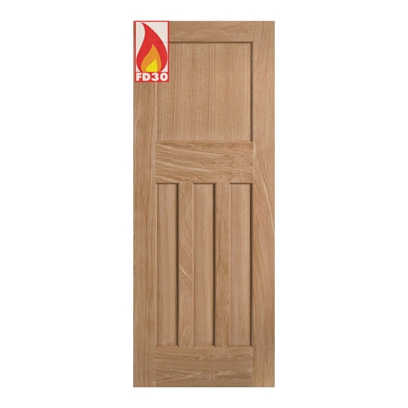 PPDX30OAKFC  1981 x 762 x 44mm [30]  LPD Internal Unfinished Oak DX 30s FD30 Fire Door