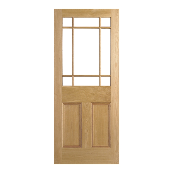 LPD Internal Unfinished Oak Downham Doors [Unglazed]