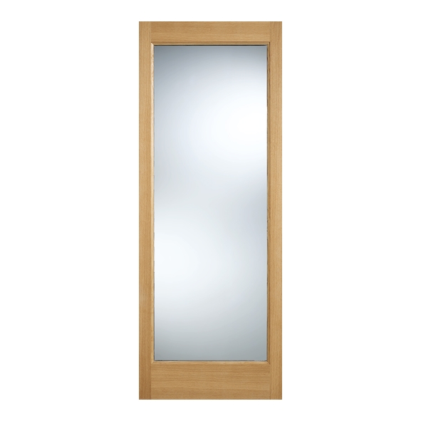 LPD Internal Unfinished Oak Pattern 10 Doors [Clear Double Glazed]