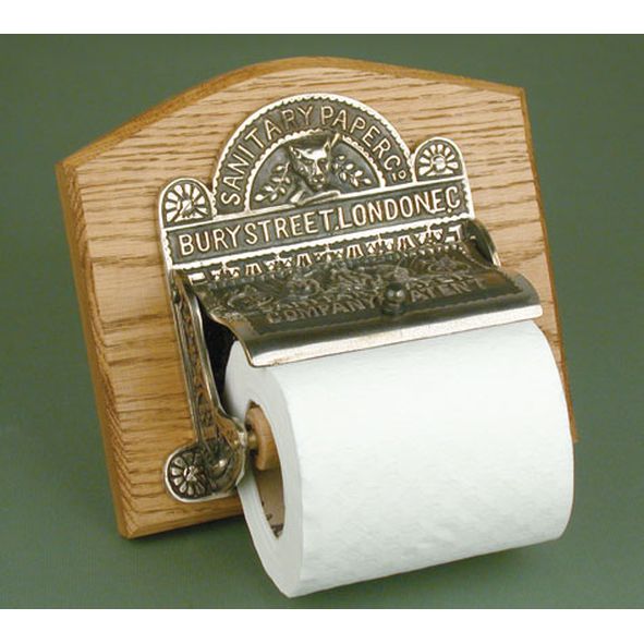 TR-AN  Aged Nickel  Reproduction Sanitary Paper Company Toilet Roll Holder
