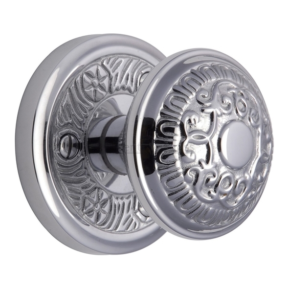 AYD1324-PC  Polished Chrome  Heritage Brass Aydon Mortice Knobs On Round Roses