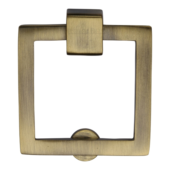 C6311-AT  50 x 50mm  Antique Brass  Heritage Brass Modern Square Cabinet Drop Handle