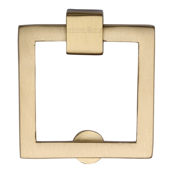 C6311-SB  50 x 50mm  Satin Brass  Heritage Brass Modern Square Cabinet Drop Handle