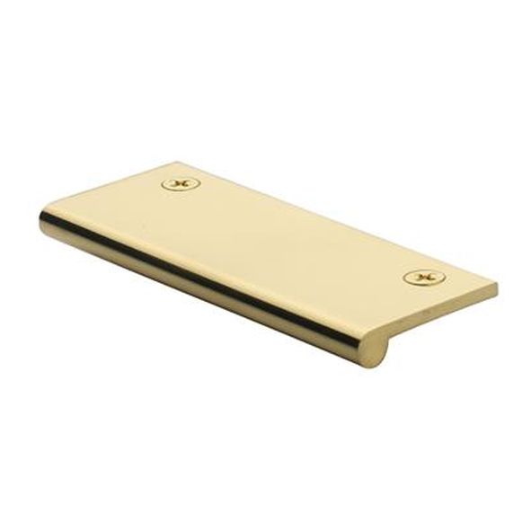EP100-38-PB  100 x-38 x 3.0mm  Polished Brass  Heritage Brass Straight Heavy Finger Pull