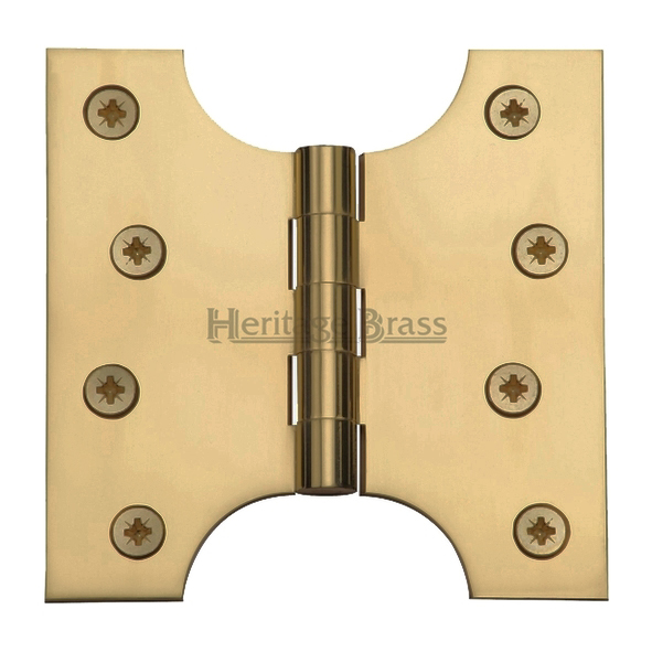 HG99-385-SB • 100 x 100 x 051mm • Satin Brass [50kg] • Unwashered Brass Parliament Hinges