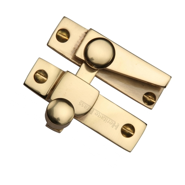 V1105-PB  Non-Locking  Polished Brass  Heritage Brass Straight Arm Sash Fastener