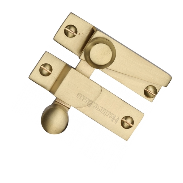 V1105-SB  Non-Locking  Satin Brass  Heritage Brass Straight Arm Sash Fastener