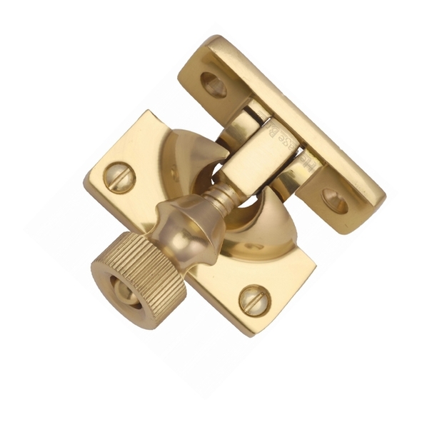 V2055-PB • Non-Locking • Polished Brass • Heritage Brass Brighton Pattern Sash Fastener